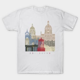 Edinburgh skyline poster T-Shirt